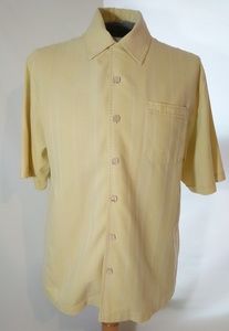 Jamaica Jaxx 100% Silk Hawaiian Button-Down Shirt